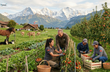 Trabajos en agricultura en Suiza para Latinoamericanos sin experiencia: Requisitos, beneficios, sueldos y más